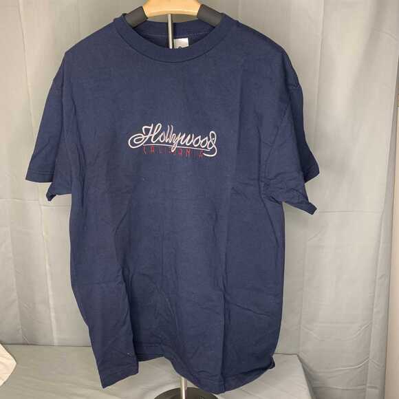 Embroidered Hollywood California Mens Large T-Shirt  1999 - Picture 1 of 6